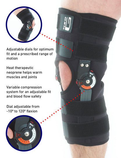 Adjusta Fit Hinged Open Knee Brace